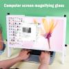 YXCKG Universal Screen Amplifier, Foldable Screen Magnifier for Laptop 21 Inch, 3D Tablet Laptop Screen Amplifier Enlarger, Heightening Physical Screen Magnifying Glass (Color : White) view 2