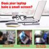YXCKG Universal Screen Amplifier, Foldable Screen Magnifier for Laptop 21 Inch, 3D Tablet Laptop Screen Amplifier Enlarger, Heightening Physical Screen Magnifying Glass (Color : White) view 4