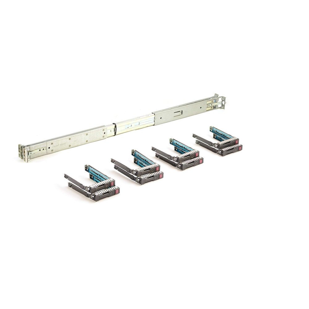 HP ProLiant DL360 G9 8-Bay Upgrade Kit - Rails + 8X 2.5'' SFF Caddies/Sleds (Renewed)