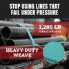 Cajun Pull Line - 1/2 Inch 1,200 lb. Polyester Pulling Tape - Made in USA (Turquoise, 3000) view 3