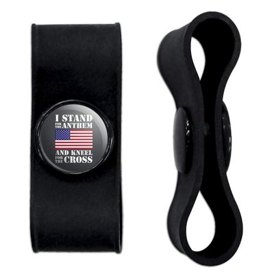 GRAPHICS & MORE I Stand for The Flag Kneel Cross USA American Flag Patriotic Headphone Earbud Cord Wrap - Charging Cable Manager - Wire Organizer Set of 2