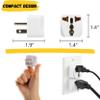 Bates- Universal Travel Plug Adapter, 2 Pack Converts EU UK AU Asia to USA view 3