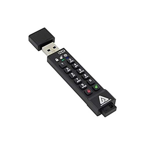Apricorn Aegis Secure Key 3NX: Software-Free 256-Bit AES XTS Encrypted USB 3.1 Flash Key with FIPS 140-2 Level 3 Validation, Onboard Keypad, and up to 25% Cooler Operating Temperatures. (Renewed)