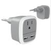 Bates European Travel Adapter with USB - US to Europe Plug Adapter for Travel view 1