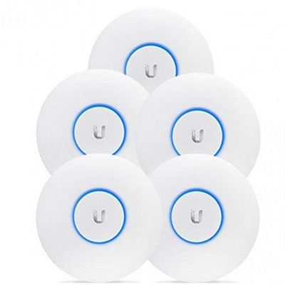 Ubiquiti UniFi UAP-AC-Lite 5-Pack Dual-Band Access Points (2.4GHz/5GHz, 802.11ac, No PoE Adapters), Compact Indoor Wi-Fi Solution for Home or Business (Renewed)