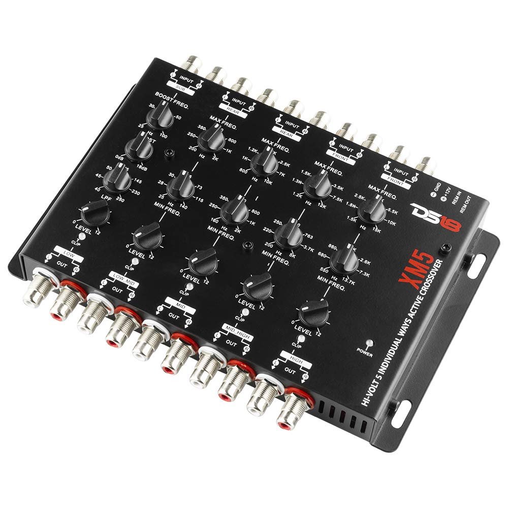 DS18 XM5 Active Crossover 5 Way with Bass Boost