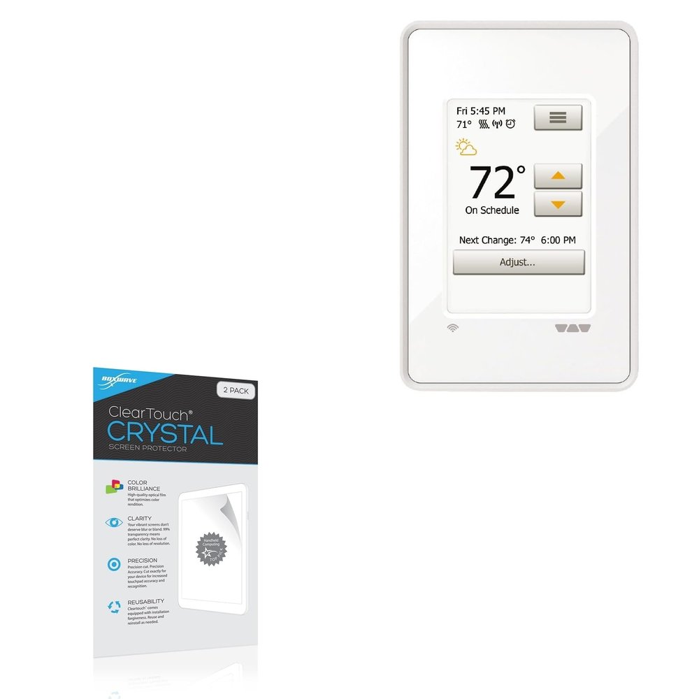 BoxWave Screen Protector Compatible with Schluter Thermostat (DHERT104/BW) - ClearTouch Crystal (2-Pack), HD Film Skin - Shields from Scratches