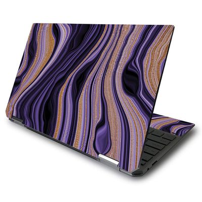 MightySkins Skin Compatible with HP Spectre x360 13.3" Gem-Cut (2020) - Purple Jewel | Protective, Durable, and Unique Vinyl Decal wrap Cover | Easy to Apply and Change Style | Made in The USA