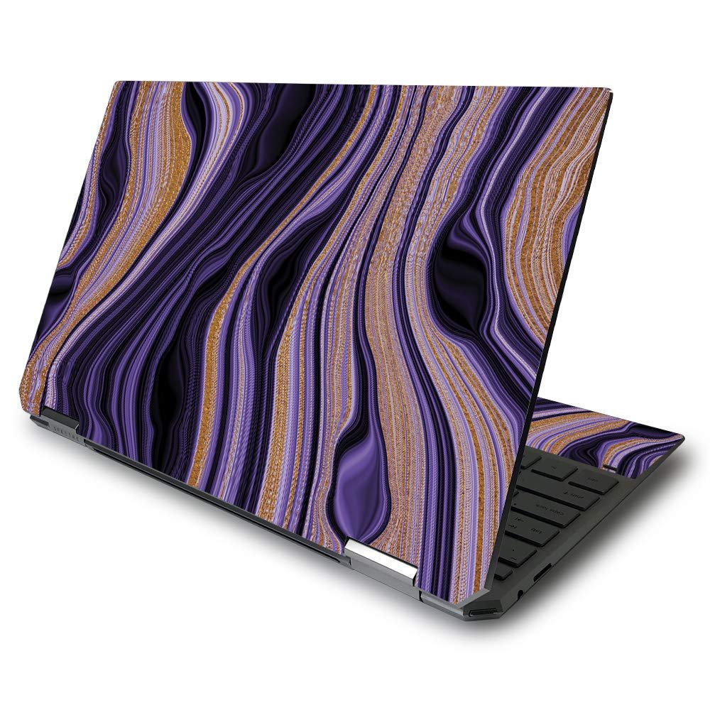MightySkins Skin Compatible with HP Spectre x360 13.3" Gem-Cut (2020) - Purple Jewel | Protective, Durable, and Unique Vinyl Decal wrap Cover | Easy to Apply and Change Style | Made in The USA