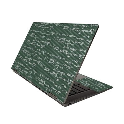 MightySkins Carbon Fiber Skin Compatible with HP Chromebook x360 14" (2020) - Equation Board | Protective, Durable Textured Carbon Fiber Finish | Easy to Apply and Change Style | Made in The USA