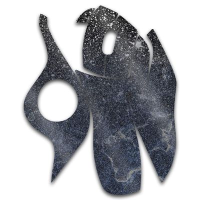 MightySkins Glossy Glitter Skin Compatible with Logitech M570 Wireless Trackball Mouse - Dark Shimmer Marble | Protective, Durable High-Gloss Glitter Finish | Easy to Apply | Made in The USA