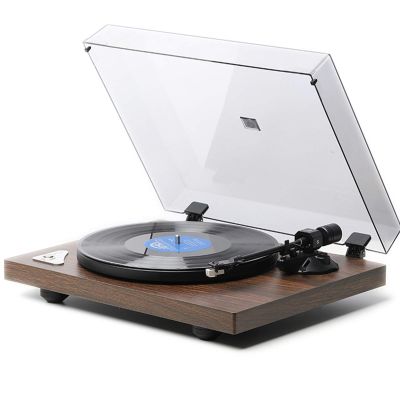 ARCH Multifunction Record Player Turntable Portable Phonograph with Built in Stereo Speakers 33/45 RPM, 2-Speed Belt-Drive Turntable Vinyl Record Player with Speakers