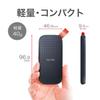 SanDisk SSD External 1TB USB3.2Gen2 Read Up to 520MB/s SDSSDE30-1T00-GH25 Portable SSD Win Mac PS4 Eco Package view 4