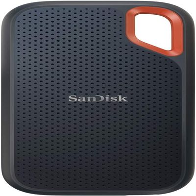 SanDisk Portable SSD 1TB USB3.2Gen2 Read Up to 1050MB/s Splashproof Dustproof SDSSDE61-1T00-GH25 Extreme Portable Win Mac PS4 Eco Package