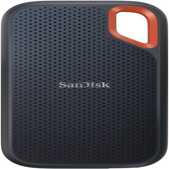 SanDisk Portable SSD 1TB USB3.2Gen2 Read Up to 1050MB/s Splashproof Dustproof SDSSDE61-1T00-GH25 Extreme Portable Win Mac PS4 Eco Package
