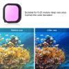 AFAITH 3-Pack Dive Filter Kit + Waterproof Case for GoPro Hero 13/12/11/10/9 Black, Underwater Diving Photography Protective Housing Shell Cover + 3-Pack Dive Filter for GoPro Hero 13/12/11/10/9Black view 4