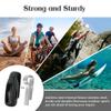 HSWAI 3-Pack Clips Replacement for Fitbit Inspire 2/Fitbit Inspire 3, Soft Comfortable Silicone Clip 360Protection Holder Accessory Compatible with Fibit Inspire 2/3Black/Navy/Slate view 3