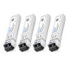 4Packs 10GBASE-LR Transceiver, 10G SFP+ Patch Module, 1310nm, 10km, DDM LC, 10Gbe Ethernet Mini-GBIC for Cisco SFP-10G-LR, Ubiquiti UF-SM-10G, Mikrotik, Netgear, Qnap NAS, D-Link view 1