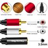 Yeung Qee 3.5mm Female to 2RCA Male Stereo Audio Y Adapter Cable Compatible for TV,Smartphones, MP3, Tablets,Speakers,Home Theater (3FT/1M) view 4
