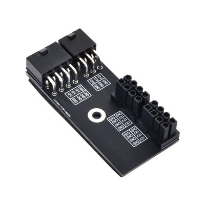 cablecc Dual ATX 8Pin Female to 6+8pin Male 180 Degree Right Angled Power Adapter for NVIDIA 3080 3090 Graphics Card GPU