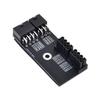 cablecc Dual ATX 8Pin Female to 6+8pin Male 180 Degree Right Angled Power Adapter for NVIDIA 3080 3090 Graphics Card GPU view 1