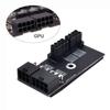 cablecc Dual ATX 8Pin Female to 6+8pin Male 180 Degree Right Angled Power Adapter for NVIDIA 3080 3090 Graphics Card GPU view 3