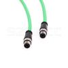 SZRMCC M12 D-Code 4 Pin Male to 4 Pin Male Ethernet Cable Cat5e High Flex Waterproof Network Cable for Industrial Camera Sensor Automation (5M,Green) view 2