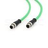 SZRMCC M12 D-Code 4 Pin Male to 4 Pin Male Ethernet Cable Cat5e High Flex Waterproof Network Cable for Industrial Camera Sensor Automation (5M,Green) view 3