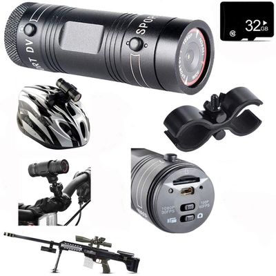 Yobeso Shotgun Camera,1080P Full HD Action Video Camera for Clay Shooting and Hunting Helmet Cam Sports DV,Bike Motorbike Camcorder,Free Memory Card