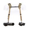 BLACKRAPID Double Camera Harness - Multi-Terrain Camo, Designed For 1 or 2 Cameras view 1