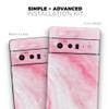 Design Skinz Marbleized Pink Paradise V6 - Full-Body Cover Wrap Decal Skin-Kit Compatible with The Google Pixel 4 XL (Full-Body, Screen Trim & Back Skin) view 4