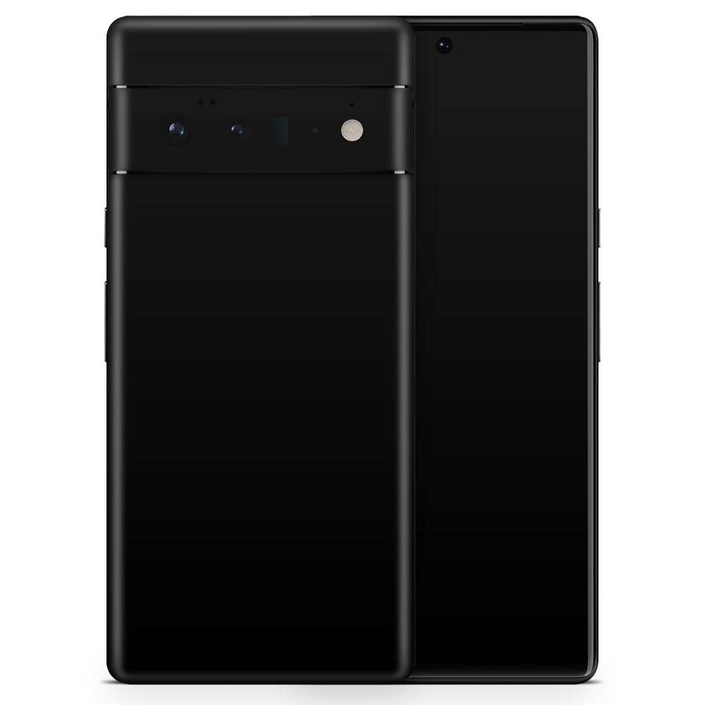 Design Skinz Solid State Black Full-Body Cover Wrap Decal Skin-Kit Compatible with Google Pixel 1 (Screen Trim & Back Skin)