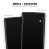 Design Skinz Solid State Black Full-Body Cover Wrap Decal Skin-Kit Compatible with Google Pixel 1 (Screen Trim & Back Skin) view 4