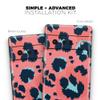 Design Skinz Leopard Coral and Teal V23 Full-Body Cover Wrap Decal Skin-Kit Compatible with Google Pixel 4 (Screen Trim & Back Skin) view 4
