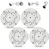 Compatible with Bullet Cameras Universal Bullet Security Camera Base Junction Box, Waterproof Metal Hide Cable Mount Bracket, Outdoor Electric Enclosure for CCTV Cams(4 Pack) view 1