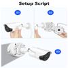 Compatible with Bullet Cameras Universal Bullet Security Camera Base Junction Box, Waterproof Metal Hide Cable Mount Bracket, Outdoor Electric Enclosure for CCTV Cams(4 Pack) view 3