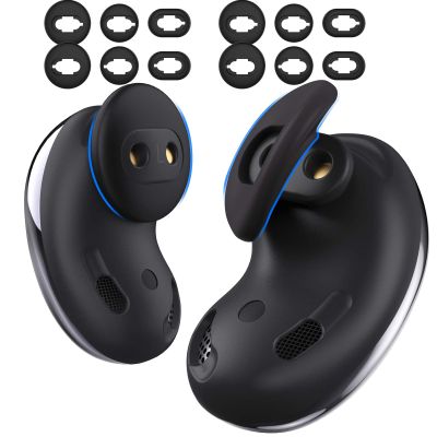 AhaStyle Galaxy Buds Live Ear Tips 6 Pairs Silicone Earbuds Wingtips Replacement Accessories Compatible with Samsung Galaxy Buds Live (Black)