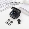 AhaStyle Galaxy Buds Live Ear Tips 6 Pairs Silicone Earbuds Wingtips Replacement Accessories Compatible with Samsung Galaxy Buds Live (Black) view 2