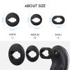 AhaStyle Galaxy Buds Live Ear Tips 6 Pairs Silicone Earbuds Wingtips Replacement Accessories Compatible with Samsung Galaxy Buds Live (Black) view 3
