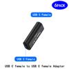 rgzhihuifz Type-C Female to Type-C Female Adapter, Converter, Support Data Synchronization and Charging, Suitable for Mobile Phones, Computers, Notebook Computers,6-Pack view 2