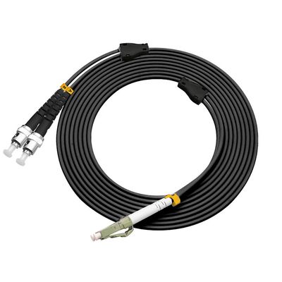 Jeirdus 16FT LC to ST Outdoor Armored Duplex 50/125 OM2 Fiber Optic Cable Jumper Optical Patch Cord Multimode 5Meters 5M LC-ST