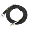 Jeirdus 16FT LC to ST Outdoor Armored Duplex 50/125 OM2 Fiber Optic Cable Jumper Optical Patch Cord Multimode 5Meters 5M LC-ST view 1