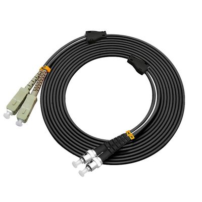 Jeirdus 10FT SC to ST Outdoor Armored Duplex 50/125 OM2 Fiber Optic Cable Jumper Optical Patch Cord Multimode 3Meters 3M SC-ST