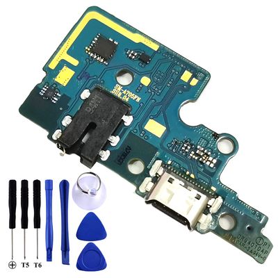 Bestdealing Galaxy A70 USB Charging Port Flex Cable Replacement SM-A705FN Type C Charger Dock Board Flex Cable Connector for Samsung A70 2019 A705F A705 Port Repair Part with Tools