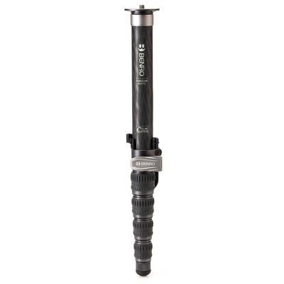 Benro Carbon Fiber Monopod 6-Section Lightweight Travel Monopod with Twist Locks, Folding Base, Quick Height Adjustment, and High Load Capacity for DSLR, Mirrorless & Video Cameras (MSD46C)
