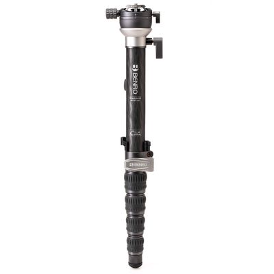 Benro SupaDupa Carbon Fiber Monopod Lightweight 6-Section Professional Camera & Video Monopod with Leveling Pan Base, Twist Locks, and Reversible Mount for DSLR, Mirrorless & Camcorders (MSDPL46C)