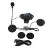 Fydun Bluetooth Motorcycle Helmet - BT Headset, Black, 4.1 + EDR, 15-20m Range, 8H Playback, Commuting & Phone Calling view 1