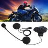 Fydun Bluetooth Motorcycle Helmet - BT Headset, Black, 4.1 + EDR, 15-20m Range, 8H Playback, Commuting & Phone Calling view 2