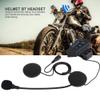 Fydun Bluetooth Motorcycle Helmet - BT Headset, Black, 4.1 + EDR, 15-20m Range, 8H Playback, Commuting & Phone Calling view 3