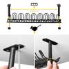2 Packs Cable Management Tray, 14 inch Under Desk Cable Holder for Wire Management, Heavy Metal Cord Organizer Ideal for Computer Home Office Standing Tables to Hide Power Strips (Black) view 4